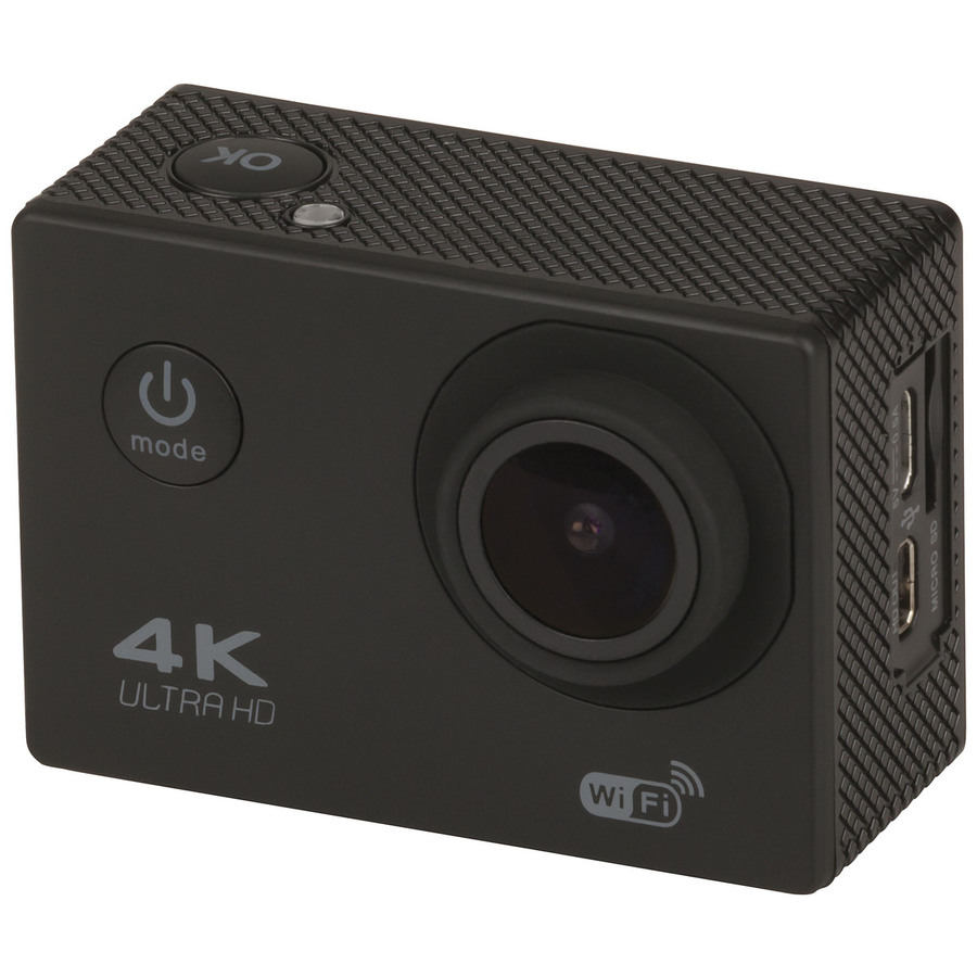 4K UHD Wi-Fi Action Camera with LCD